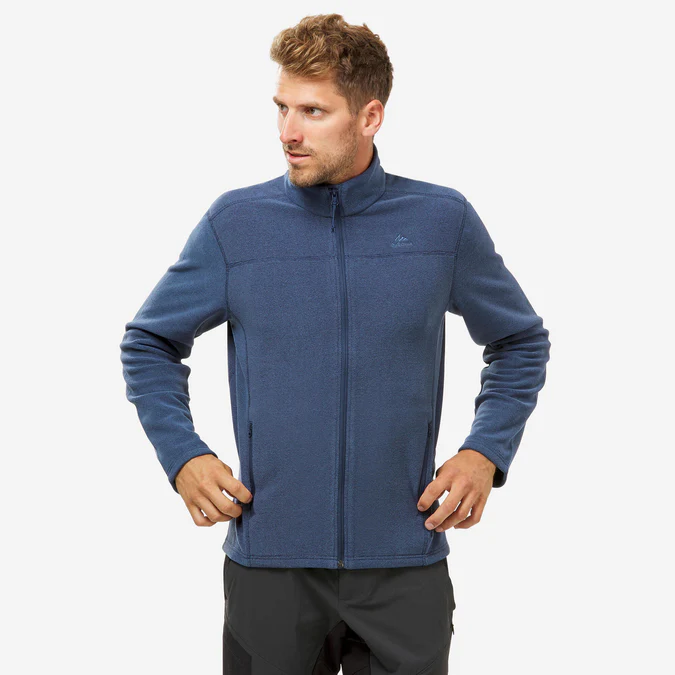 Decathlon Quechua - Jaqueta de caminhada masculina Quechua MH120 em fleece