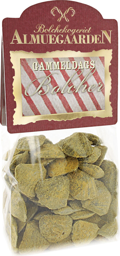 Almuegaarden Pebermuslinger bolcher med smag af peber & salmiak No color