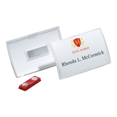 Durable Clickfold - 10 Portes badge pliables avec aimant - 54 x 90 mm