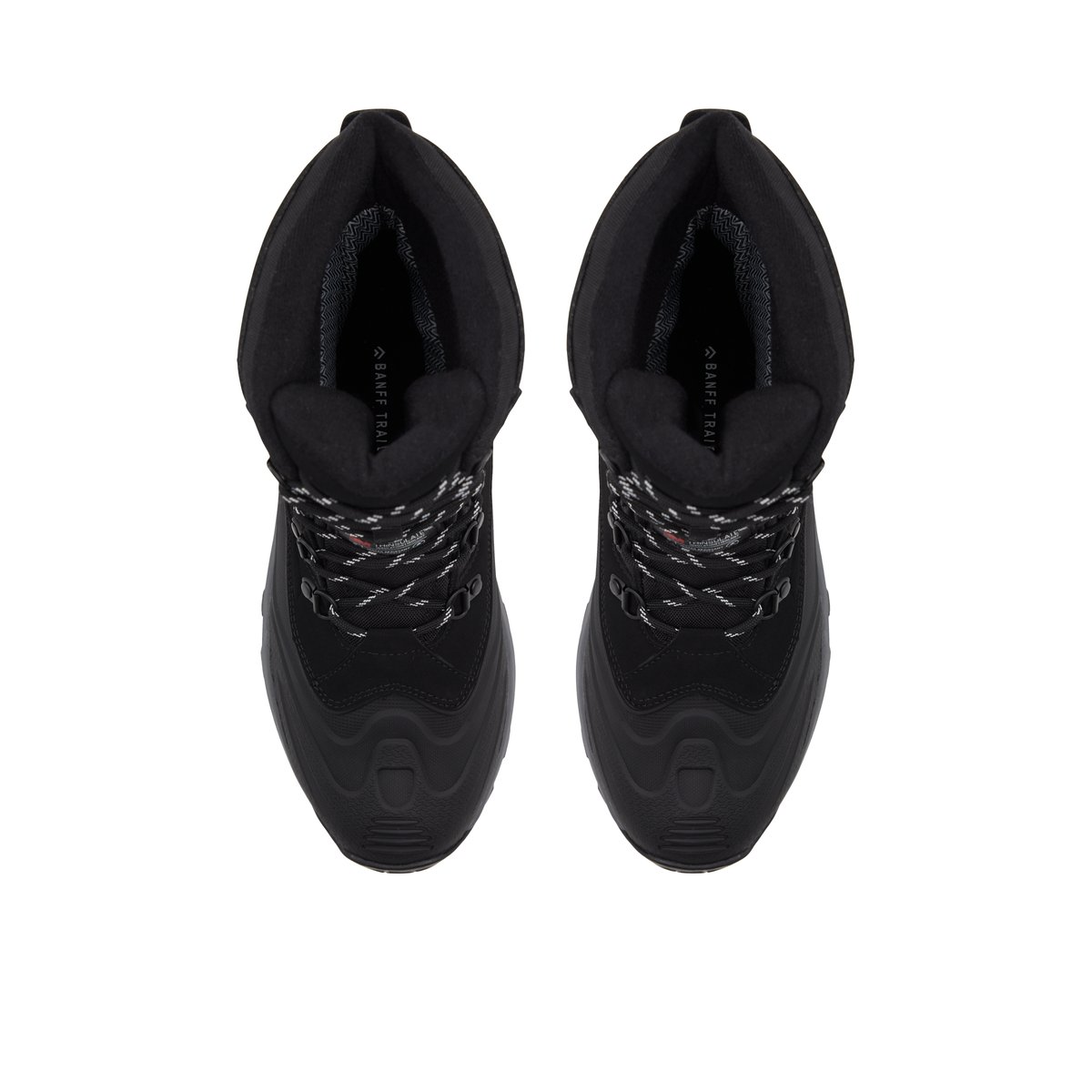 BANFF TRAIL-Craron-Bottes - Talon plat - Noir/Noir