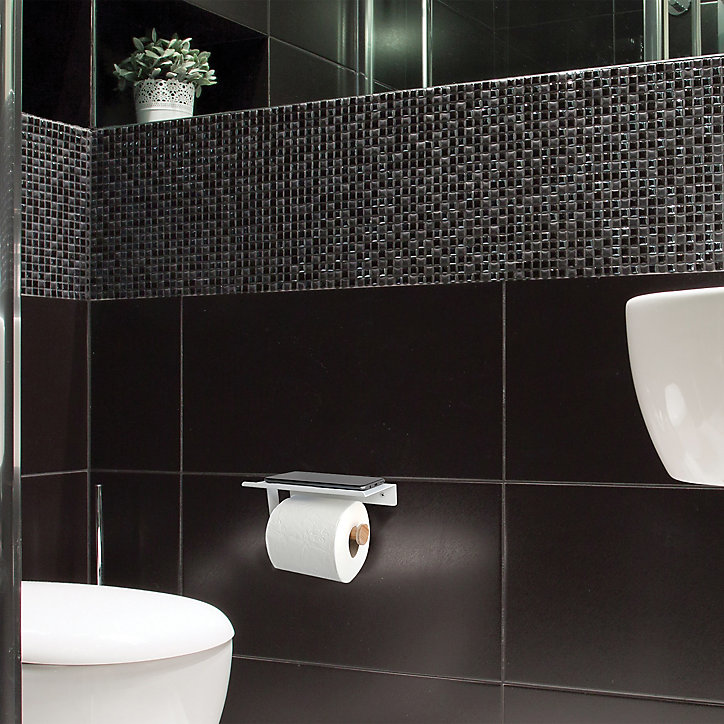 Dérouleur papier toilette Spirella Tarek blanc mat MSV