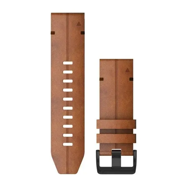 Garmin Acc,Fenix 6x 26mm Quickfit Chestnut Leather Band Chestnut