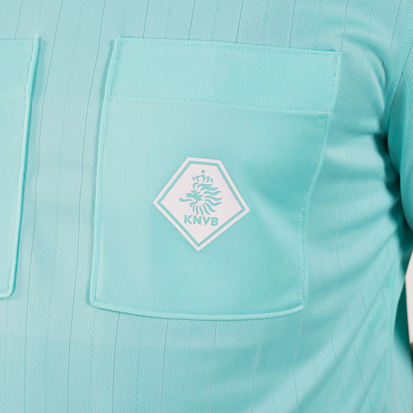 Nike KNVB Scheidsrechtersshirt Lange Mouwen 2024-2026 Turquoise Zwart