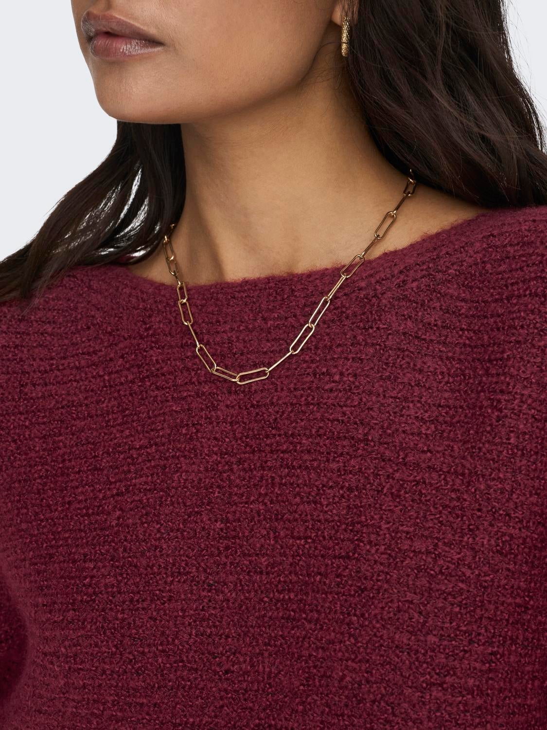 ONLDANIELLA Strickpullover Cabernet