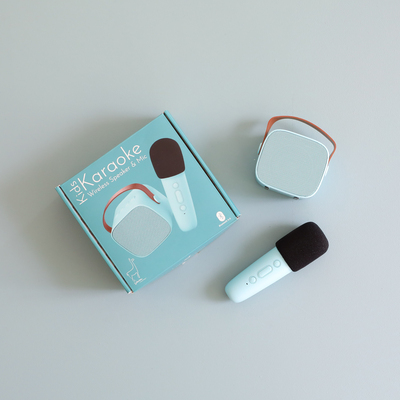 Lalarma Bluetooth-høyttaler med Trådløs Mikrofon, Blå
