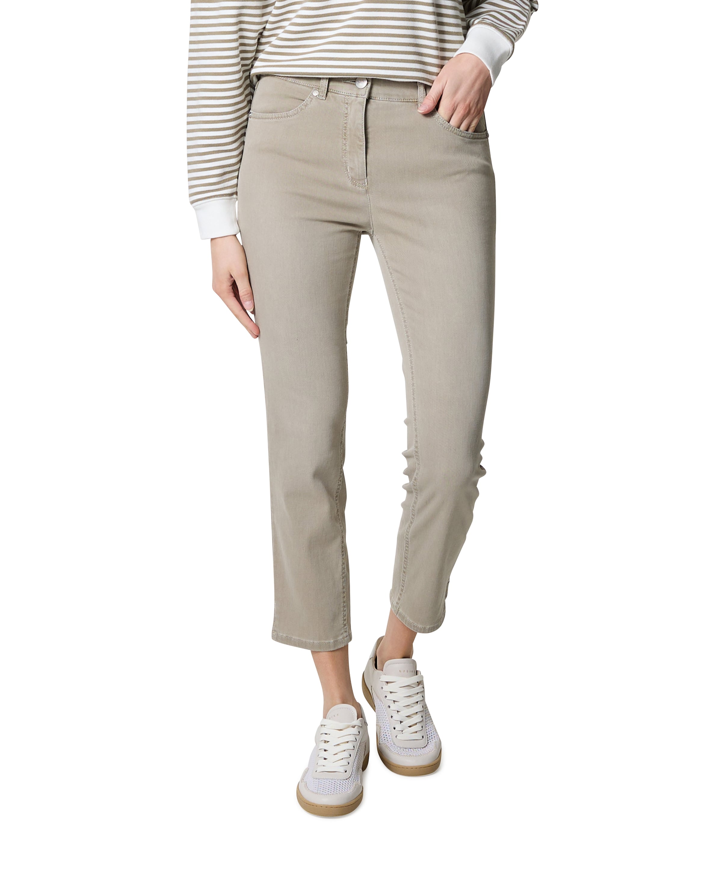 Toni be loved 7/8 dames jeans groen