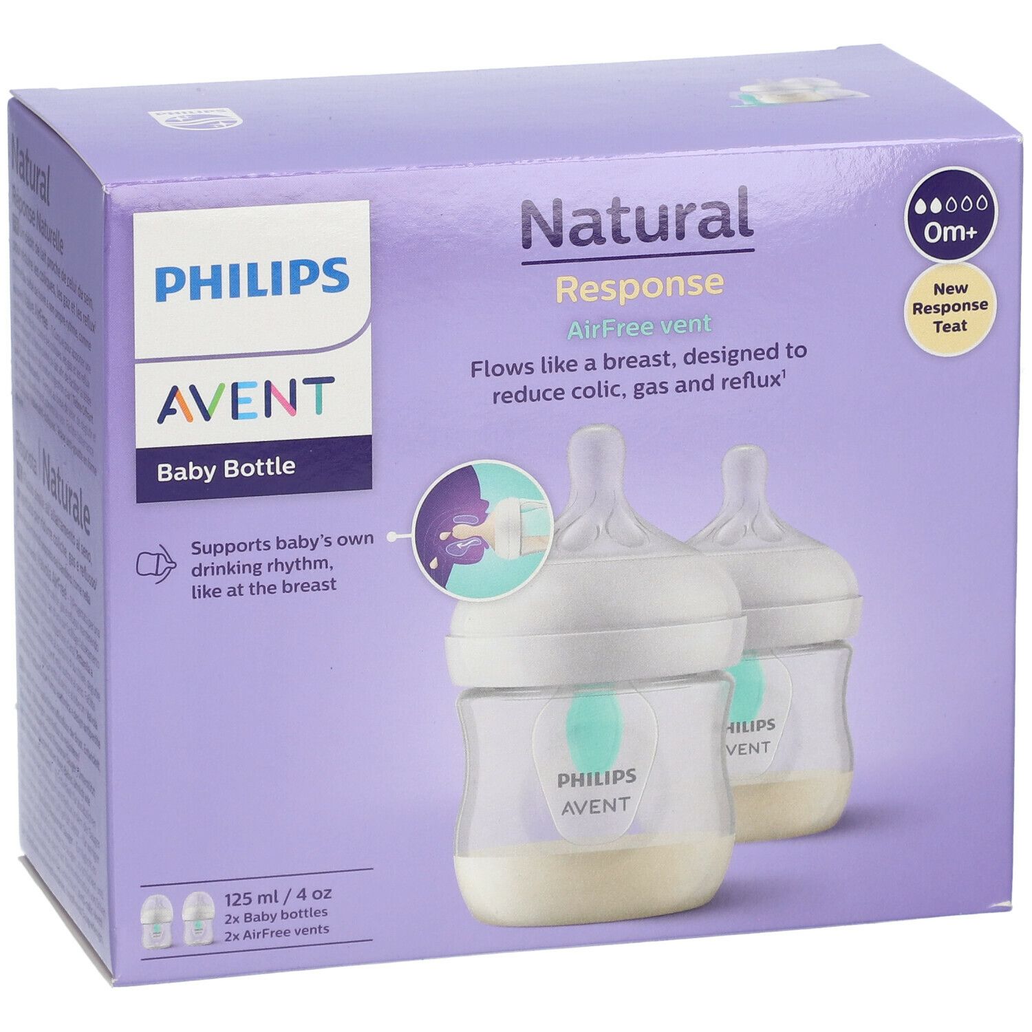 PHILIPS AVENT Natural Response Babyflasche mit AirFree-Ventil