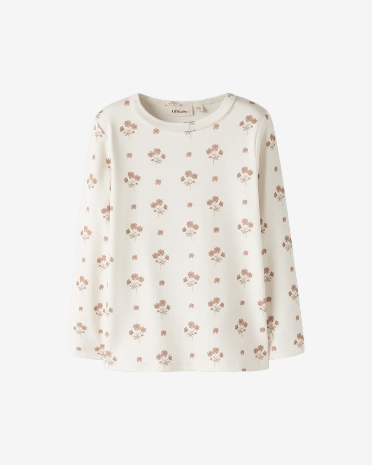 Trøye Langermet M/ Print Barn – Øko TENCEL | NMFLAYO SIG LS SLIM TOP LIL