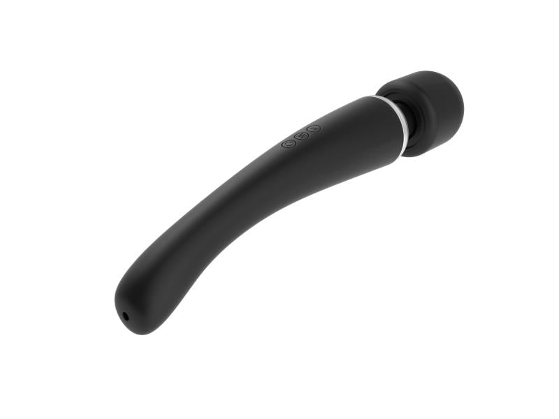 Marc Dorcel Stabvibrator MegaWand schwarz 29 cm Eleganter Stabpulsator für intensive Höhepunte