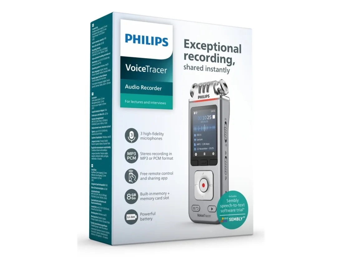 Philips Voice Tracer DVT4115 - - 8 GB