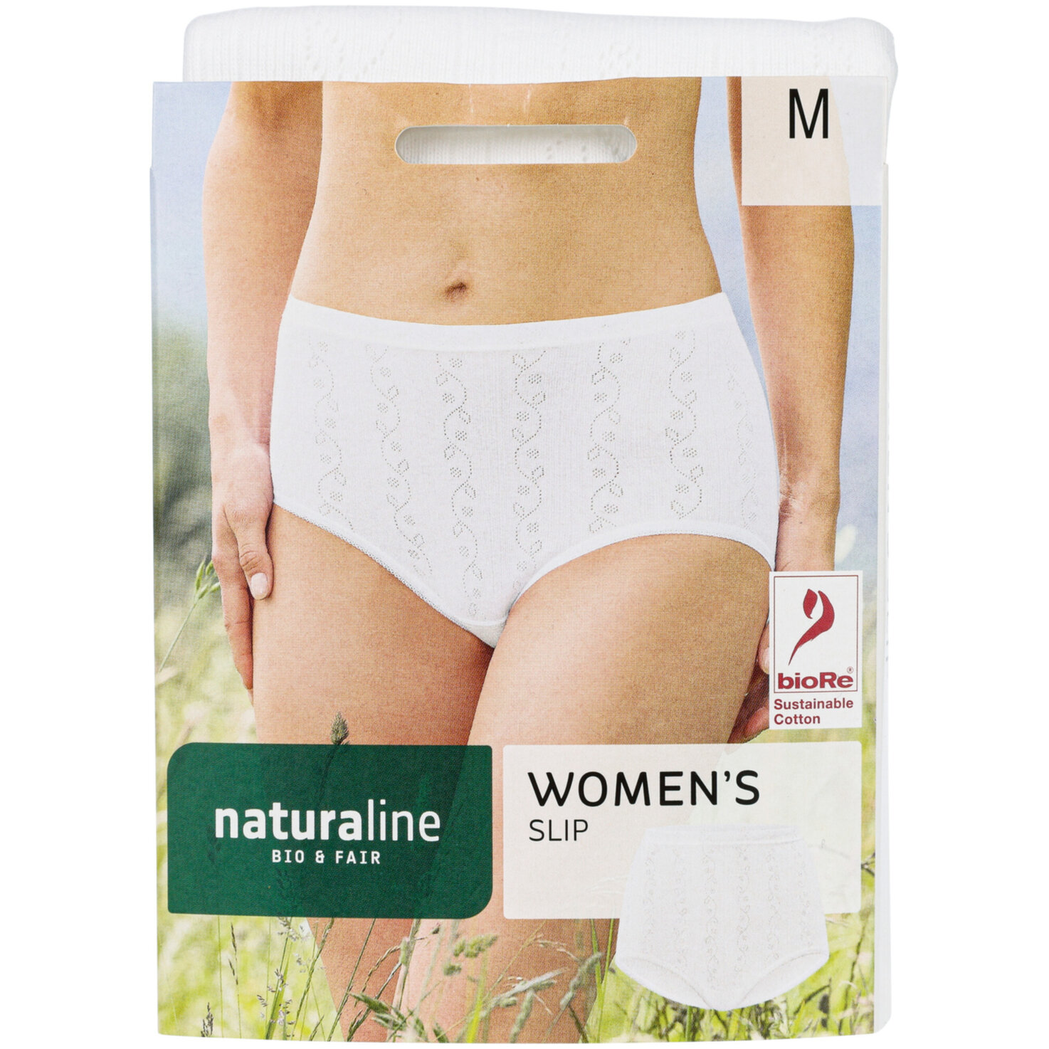 Naturaline Textil Damen Slip weiss M