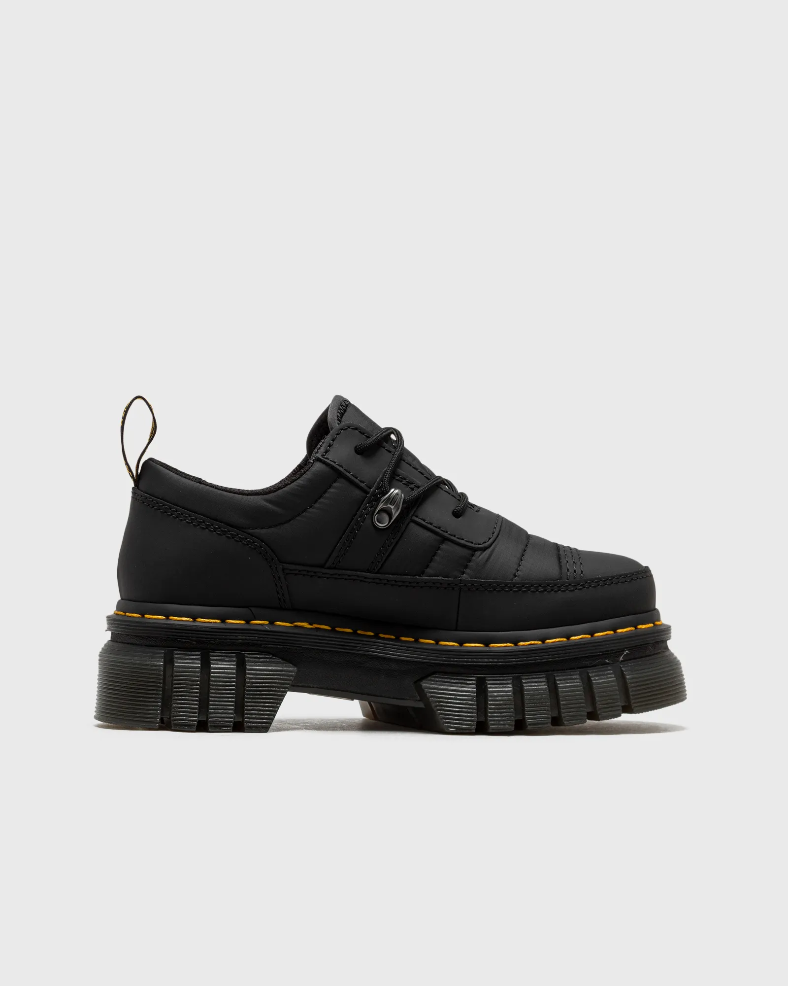 Dr.Martens Audrick 3i Shoe Qltd Black Rubberised Leather+Warm Quilted