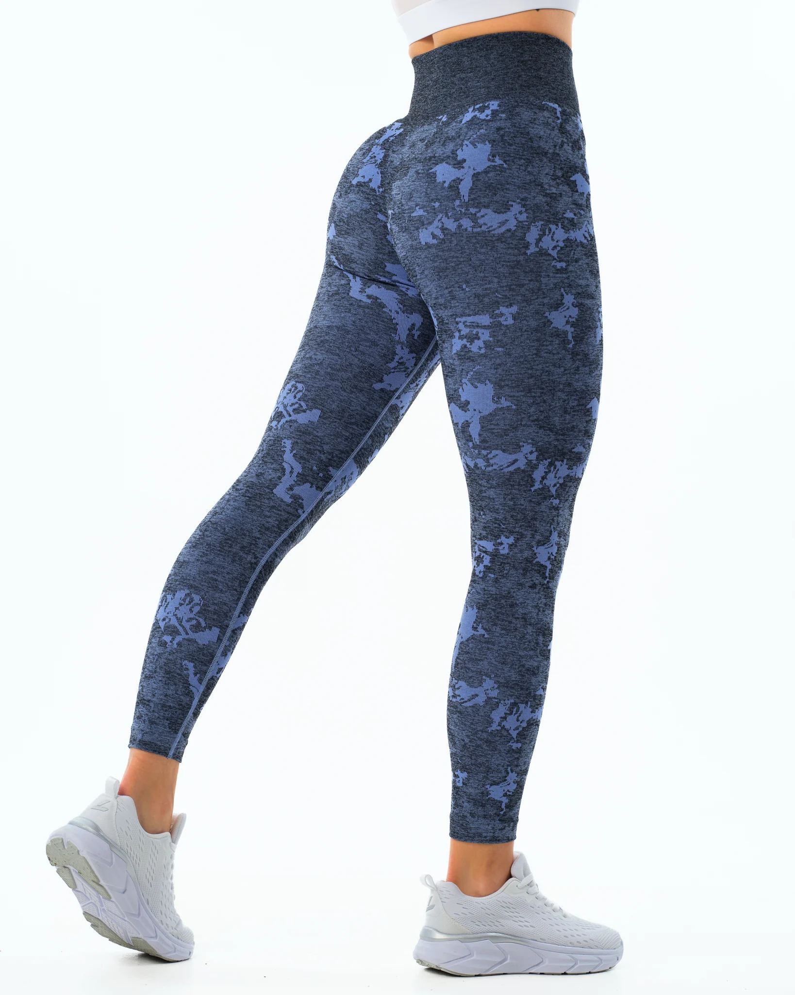 LEVITY Camo Seamless Tights 7\8 Blue Camo