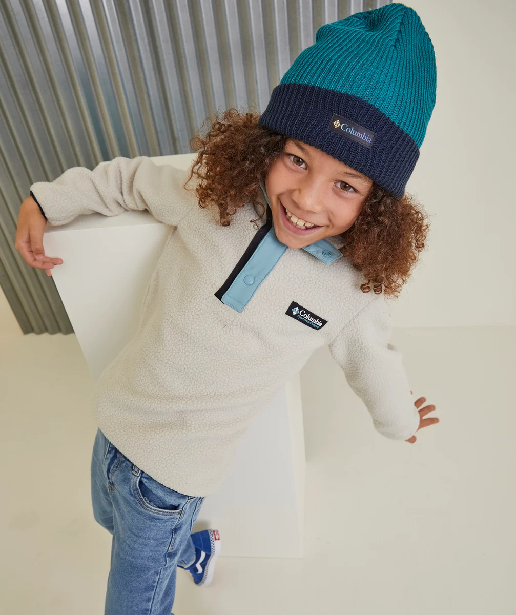 COLUMBIAPOLAIRE STREETWEAR HELVETIA ÉCRU ET BLEU PÂLE