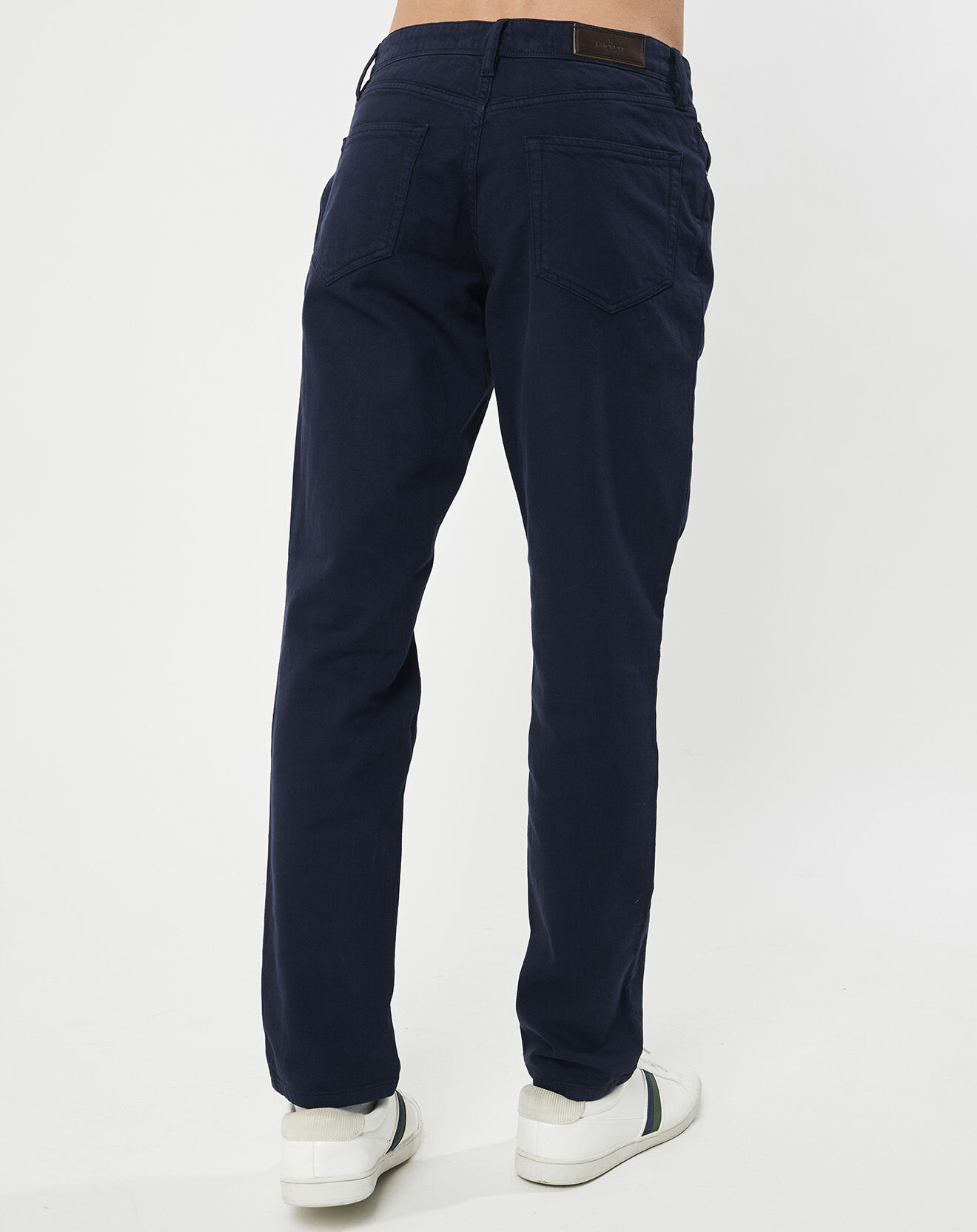 Hackett London Pantalon en denim uni bleu