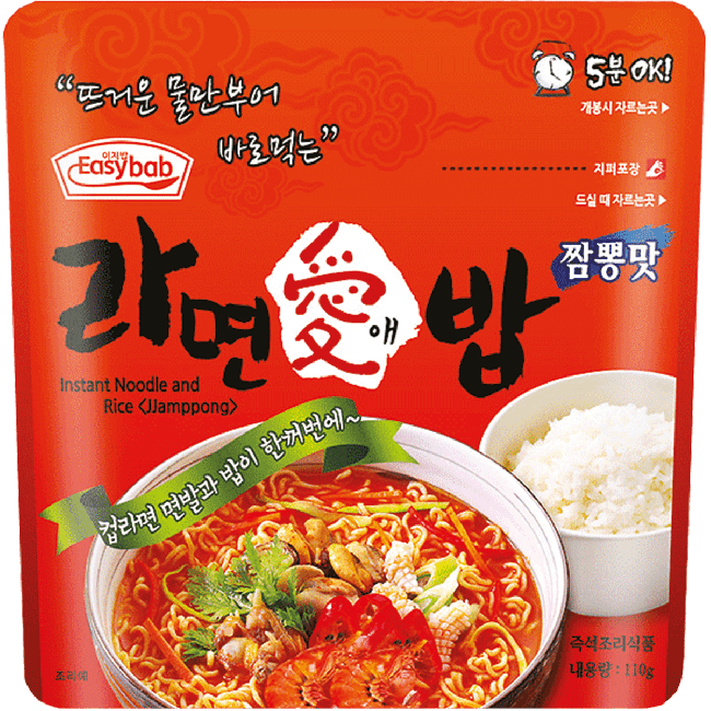 Easybab Instant Noedels en Rijst Jjamppong 110g