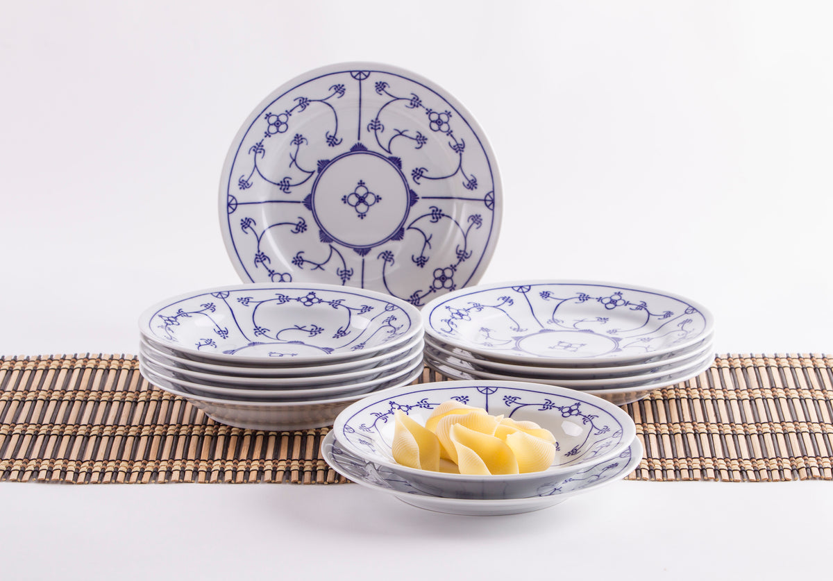 KAHLA Blau Saks Tafelservice 12tlg. Blau Saks