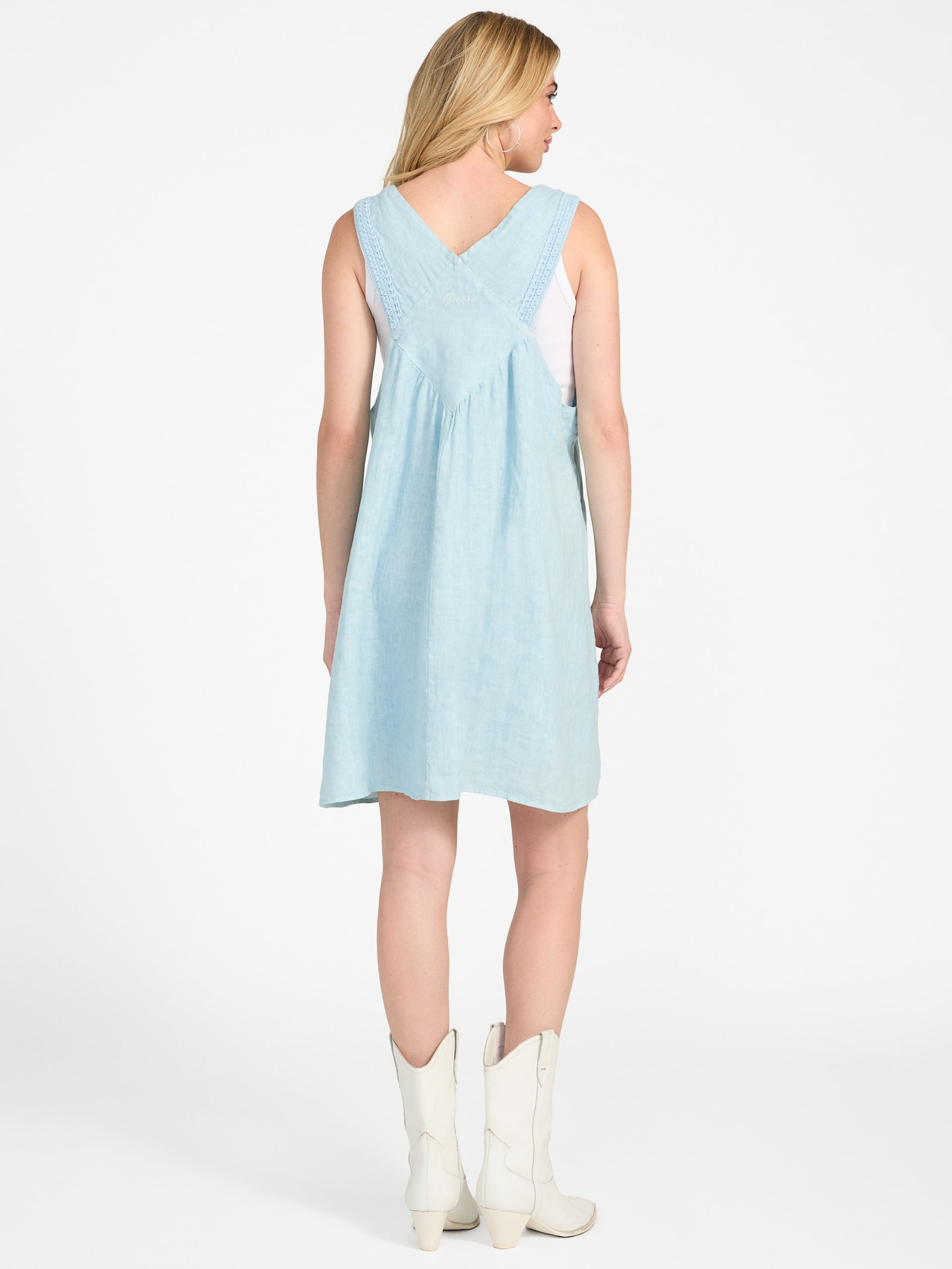 Vestido curto Gretel com alças finas