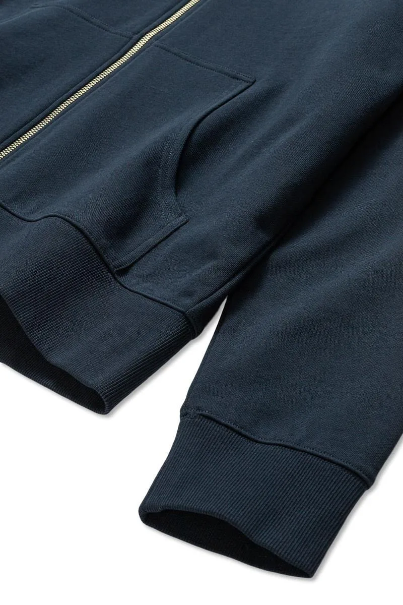 Panos Emporio PE ELEMENT ZIPPED HOOD DARK NAVY