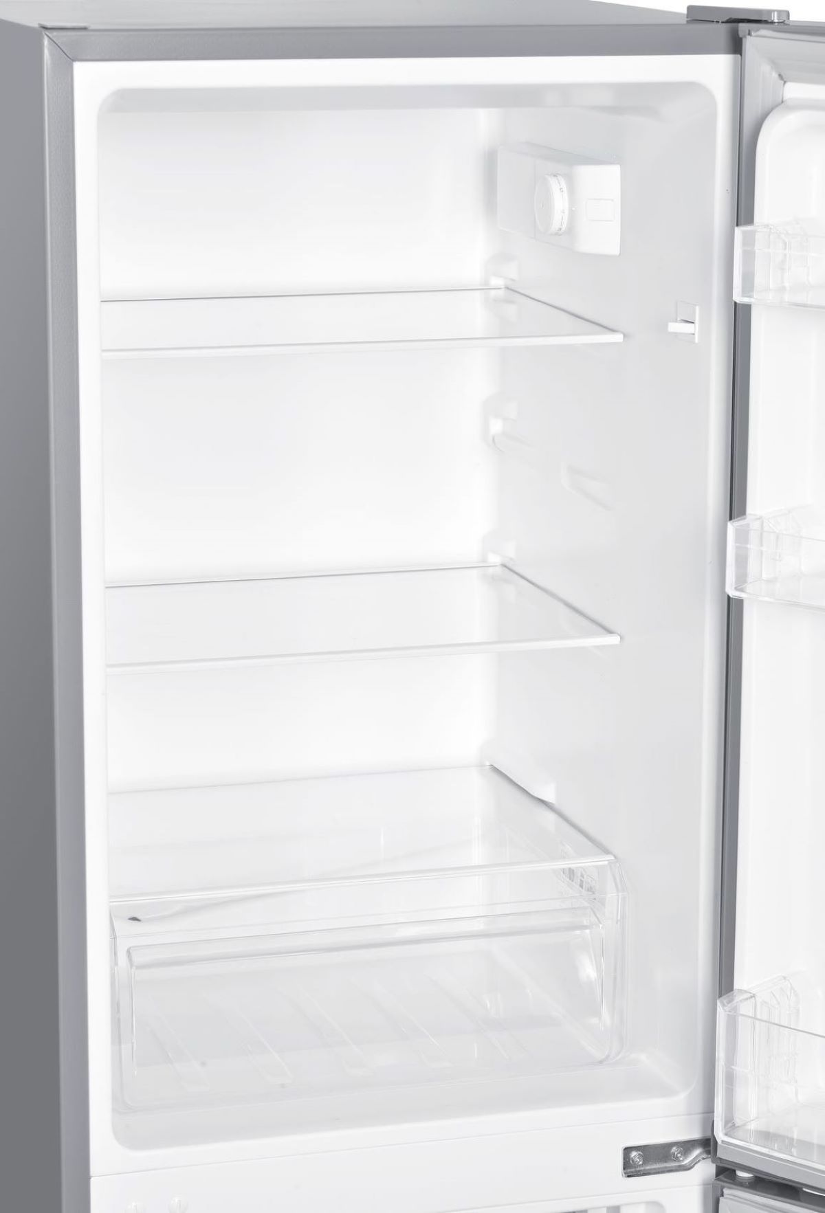 PKM KG230KHEIX Kühlgefrierkombination 173L Inox silber Kühlschrank LED