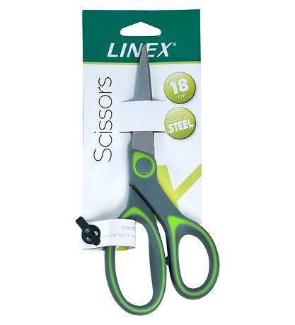 Linex Schere - 18 cm - Grau/Grün