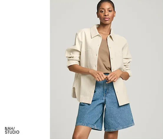 NAH/STUDIO Bermuda-Shorts | recycelte Baumwolle