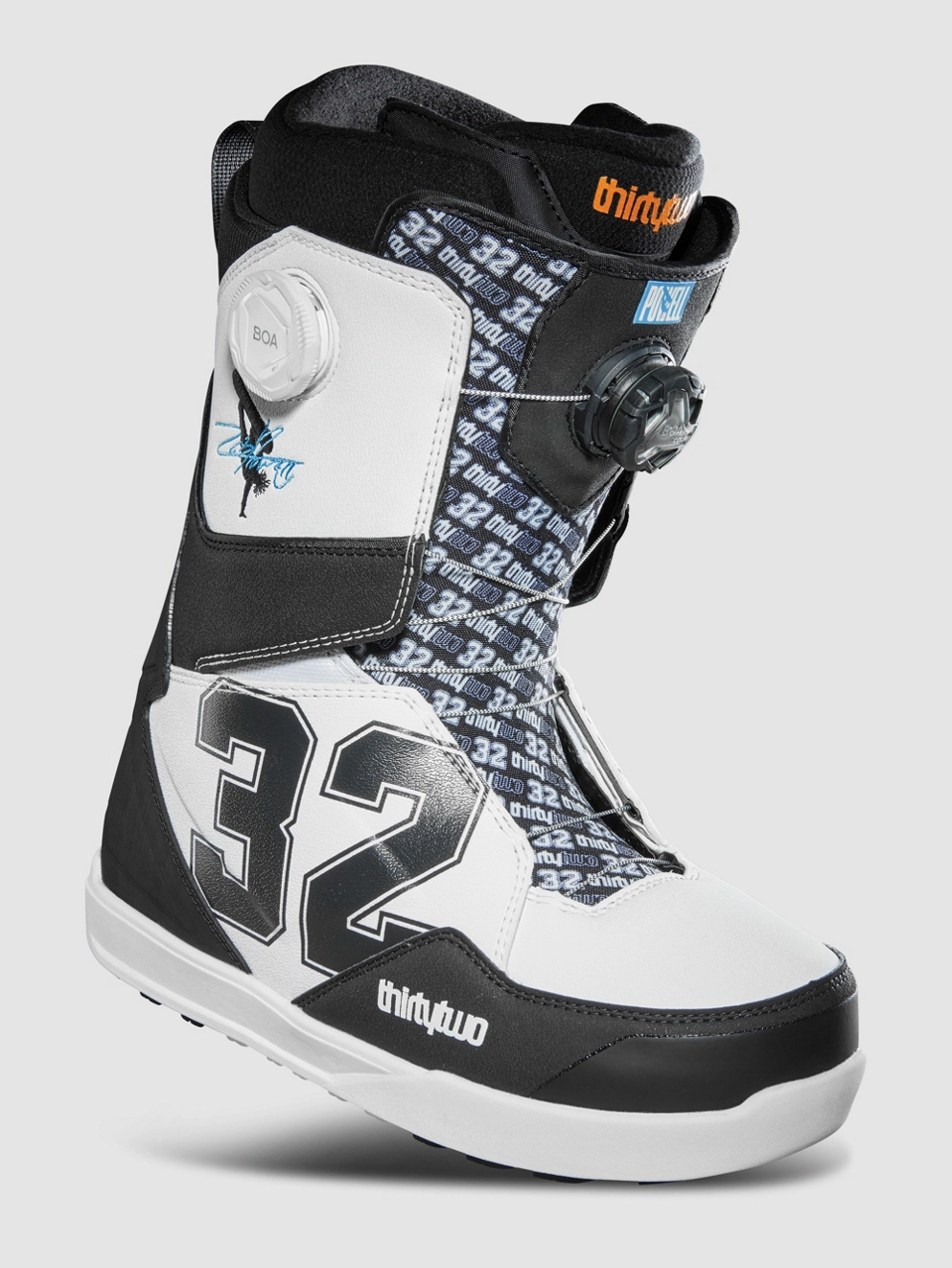 ThirtyTwo Lashed Double Boa Powell 2024 Snowboard Boot white/black