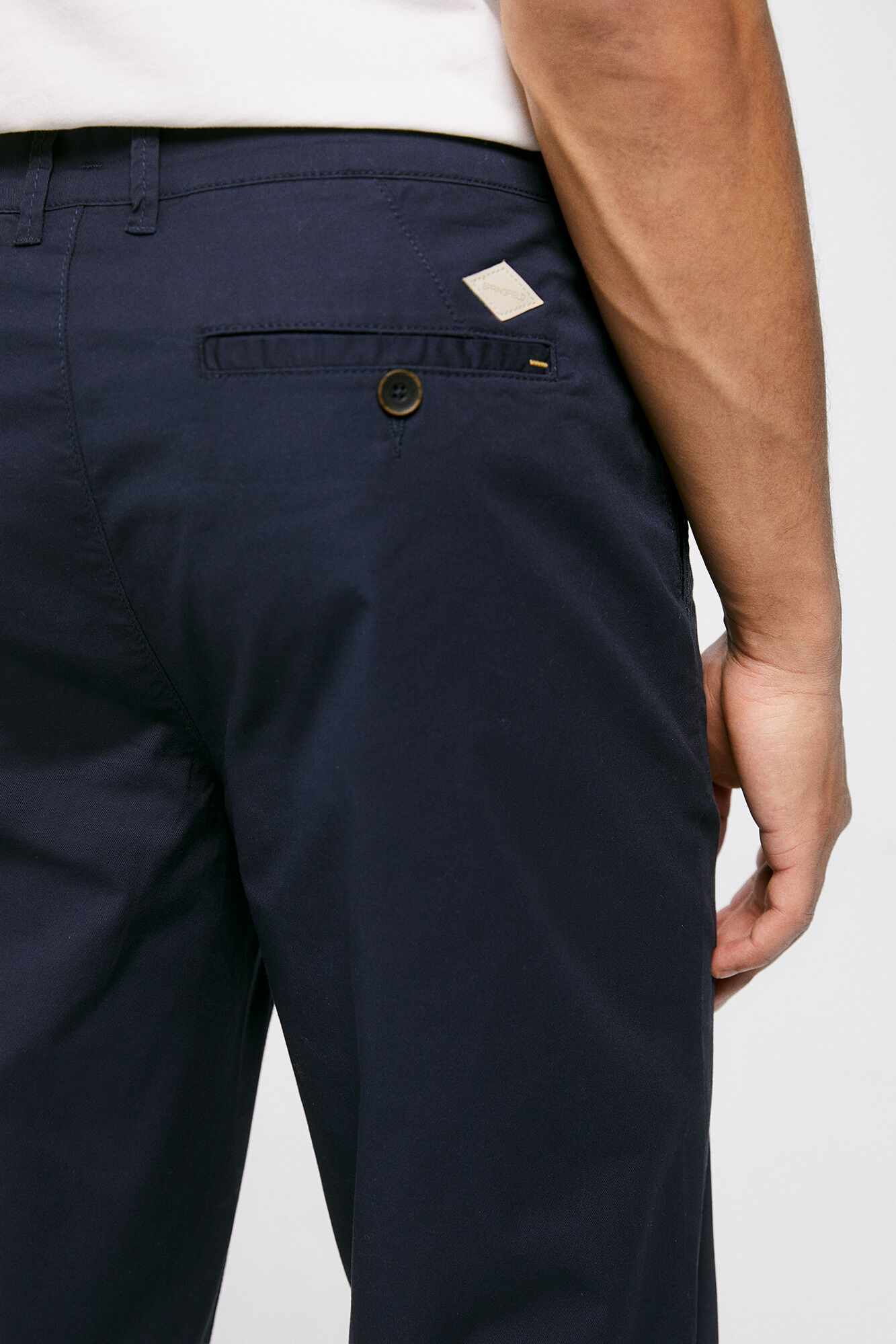 Calça chino clara - azul escuro