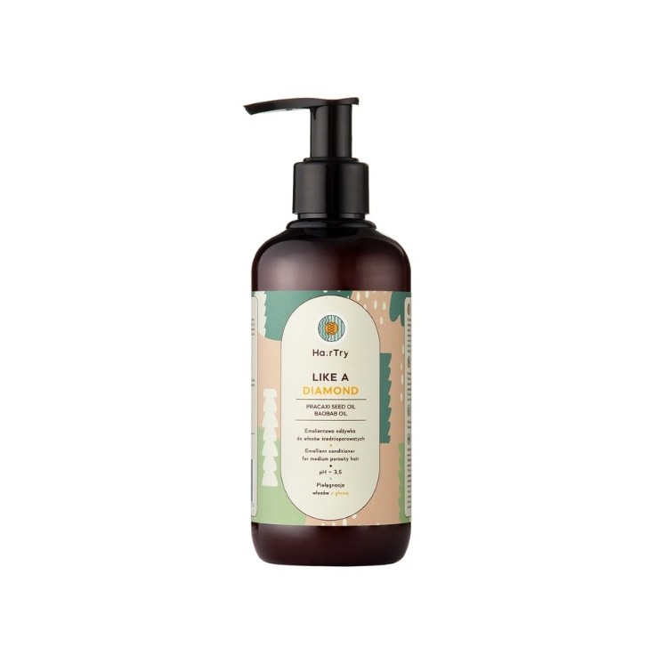 HairTry Like A Diamond weichmachender Conditioner für Haare mit mittlerer Porosität, 250 ml