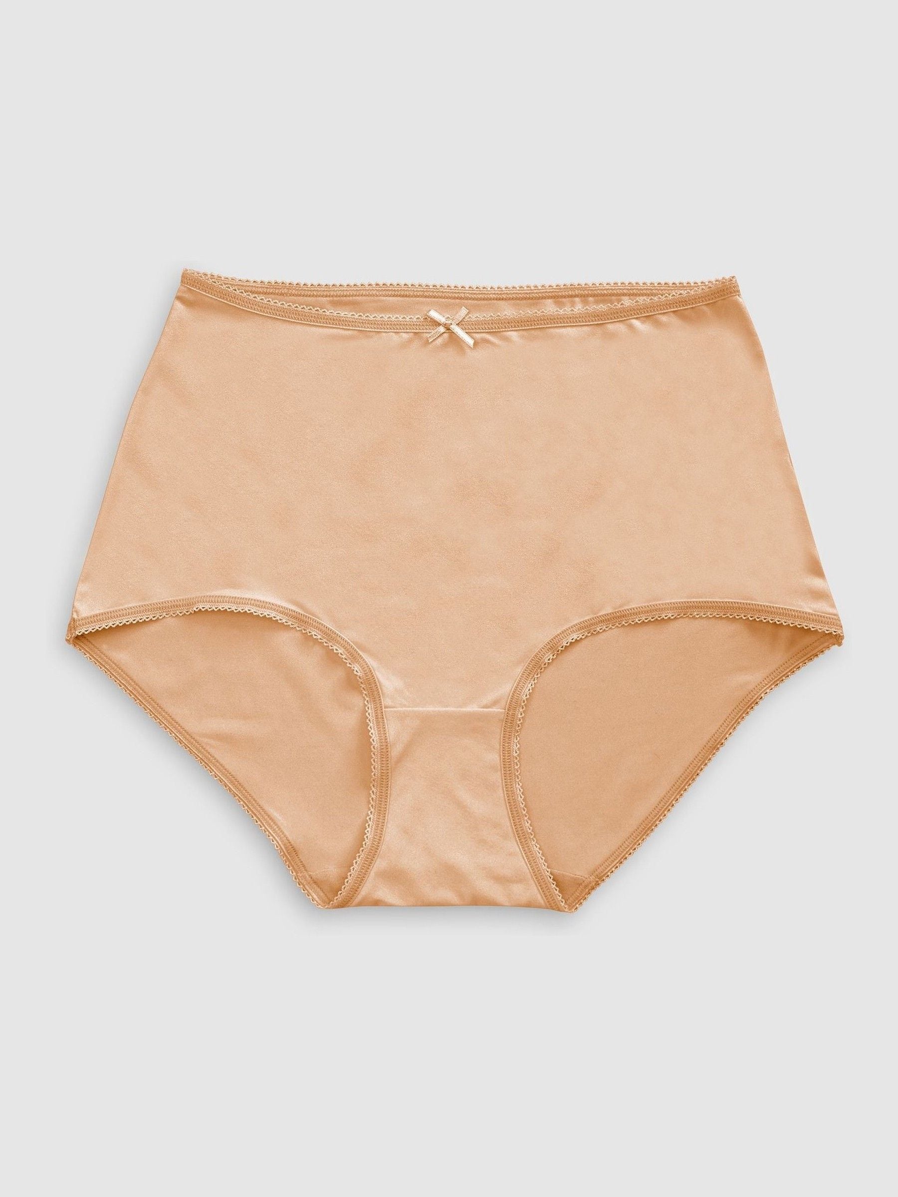 Zwart/wit/praline huidskleur - Set van 5 slipjes van microvezels