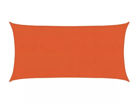 Voile d'ombrage 160 g/m² Orange 2x3,5 m PEHD
