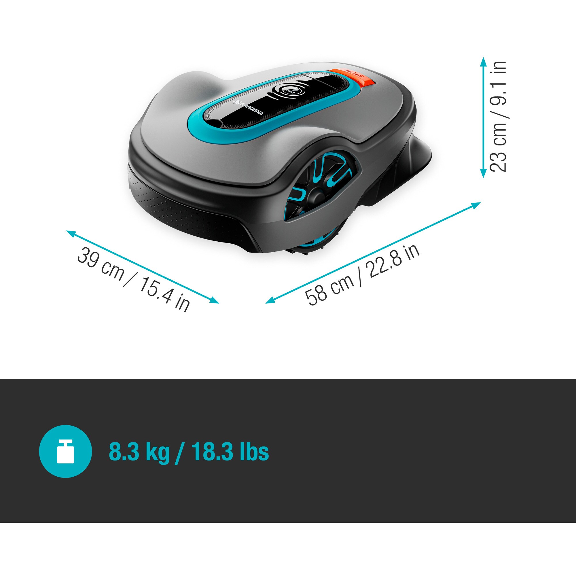 GARDENA Mähroboter Mähroboter smart SILENO life 1.000m² Set