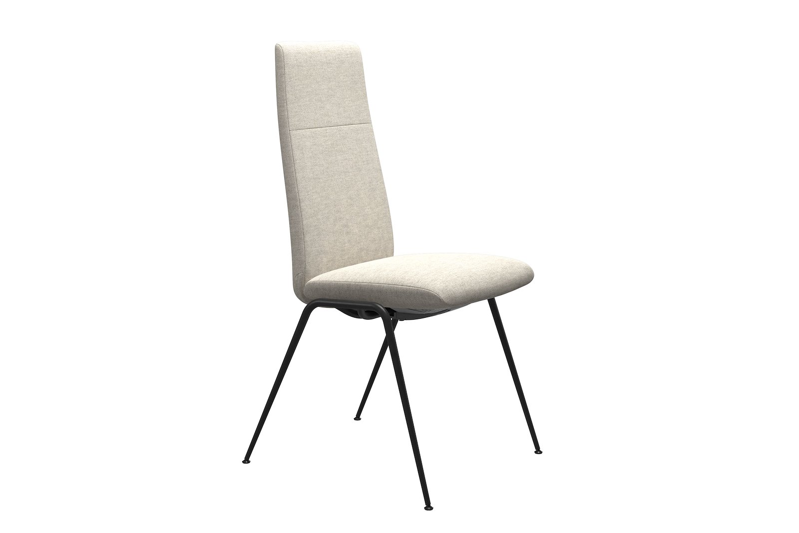 Chilli spisestol Tekstil Peony - Light Beige - Sort