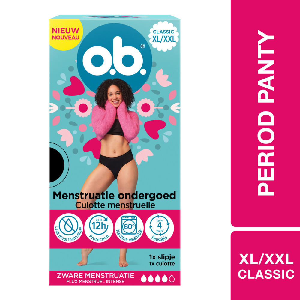OB Herbruikbaar Menstruatie Ondergoed XL/XXL