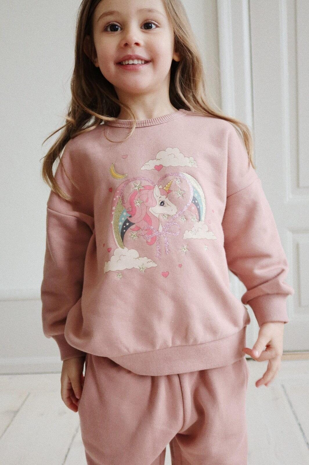 Konges Sløjd Lou Glitter Sweatshirt Ocs mahogany rose