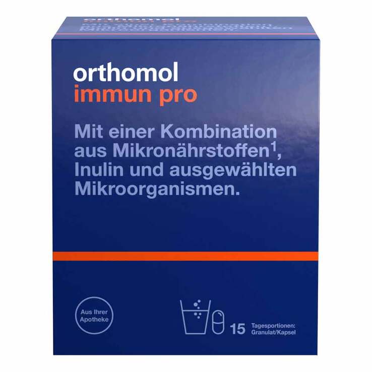 Orthomol Immun pro Granulat / Kapsel, 15 St