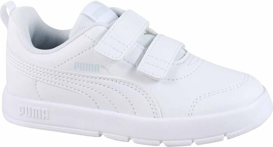 Puma Courtflex V3 V Inf sneakers wit zilver
