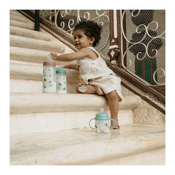 Bico para mamadeira Suavinex Sxpro M Walk In The Park Rosa 360ml