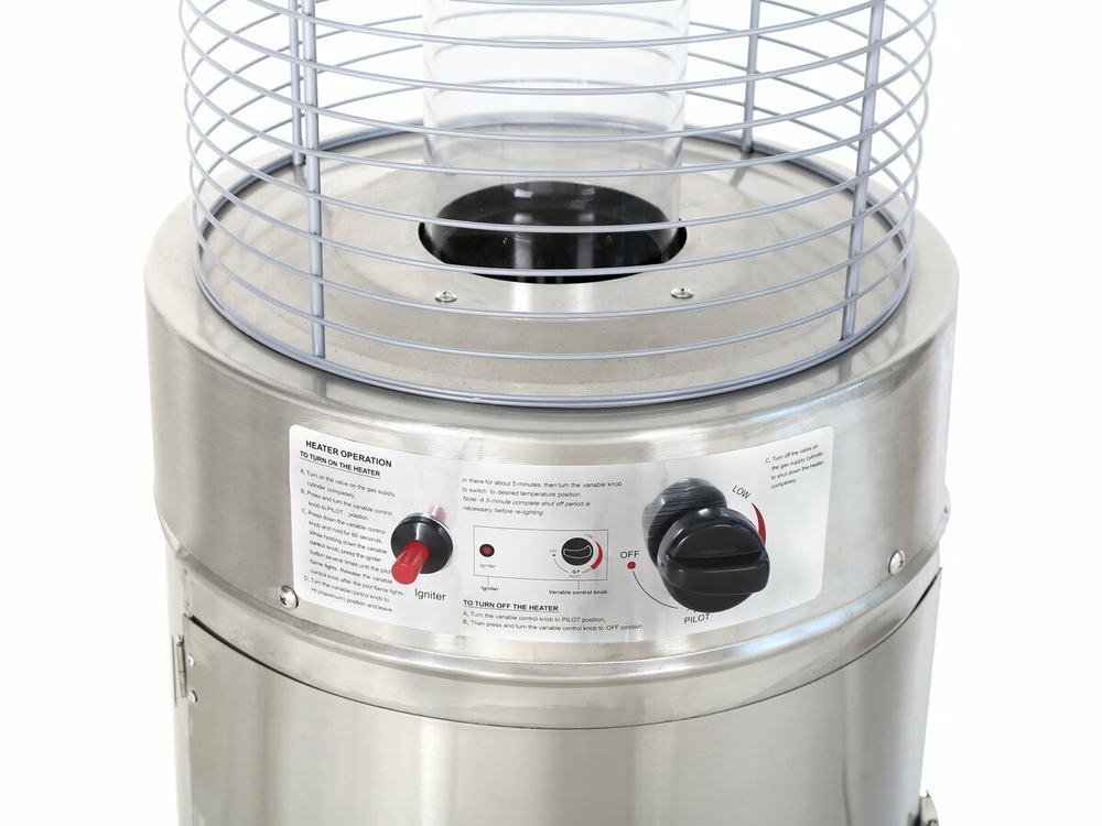 Parasol chauffant gaz 