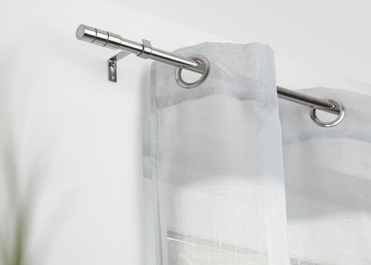 LICHTBLICK ORIGINAL Gardinenstange »Gardinenstange Zylinder, 20 mm, ausziehbar, 1 läufig 130 - 240 cm« Ø 20 mm 1 läufig-läufig ausziehbar Einläufige Vorhangstange mit Ringen für Gardinen und Stores.