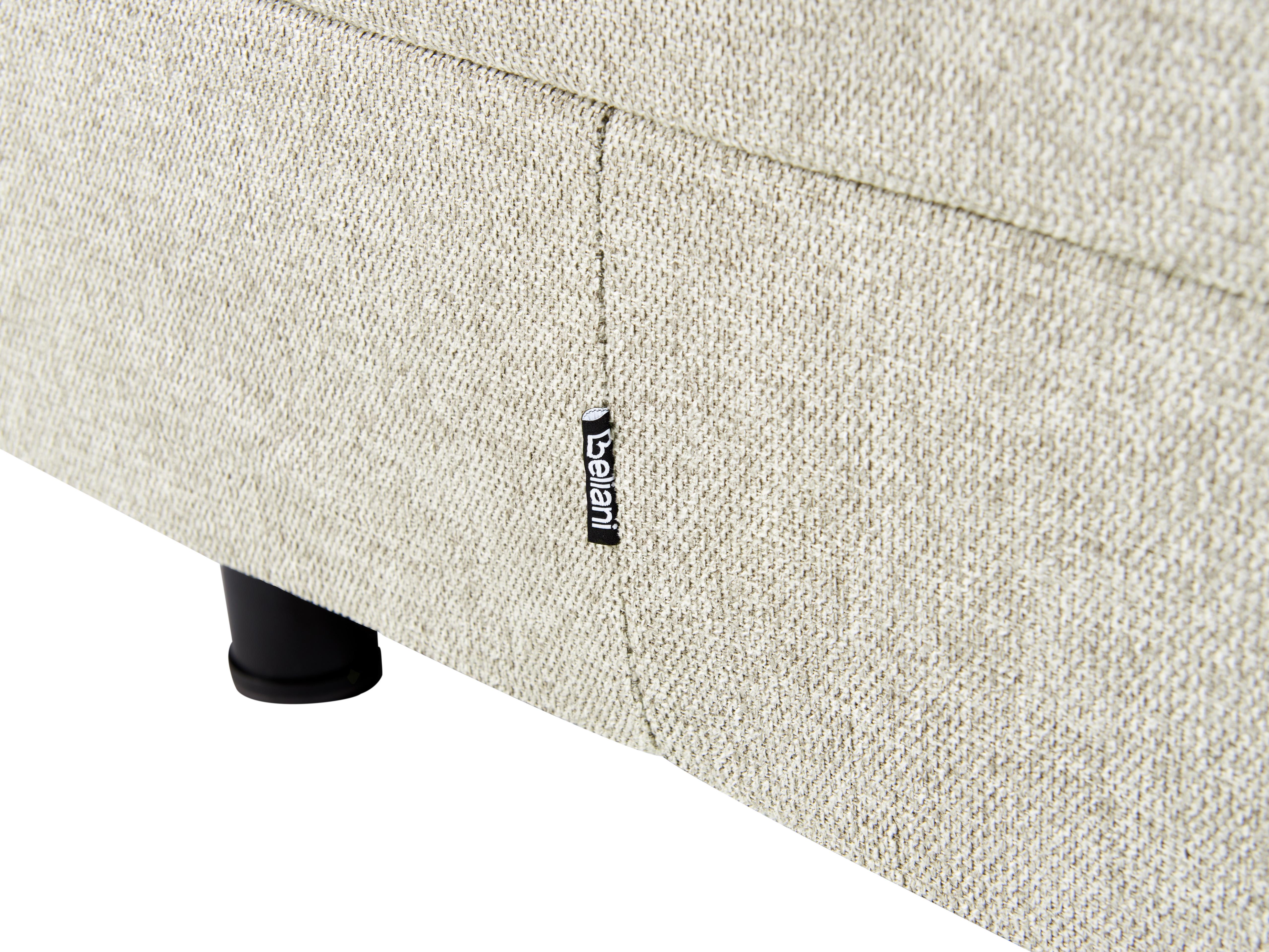Verstelbaar bed zonder hoofdbord Stof CASTELLAN 90 x 200 cm Beige