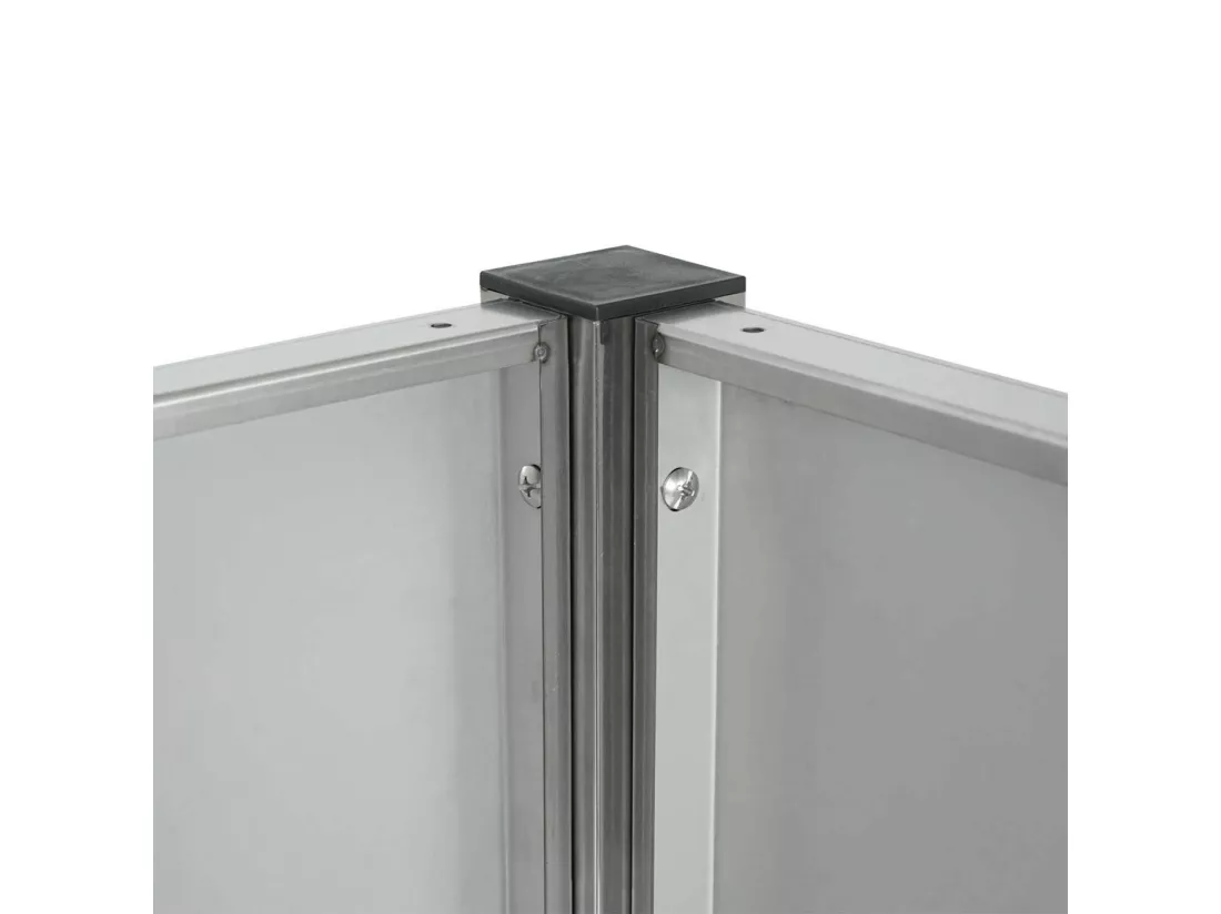 Clôture pour poubelles MCW-J55, inox