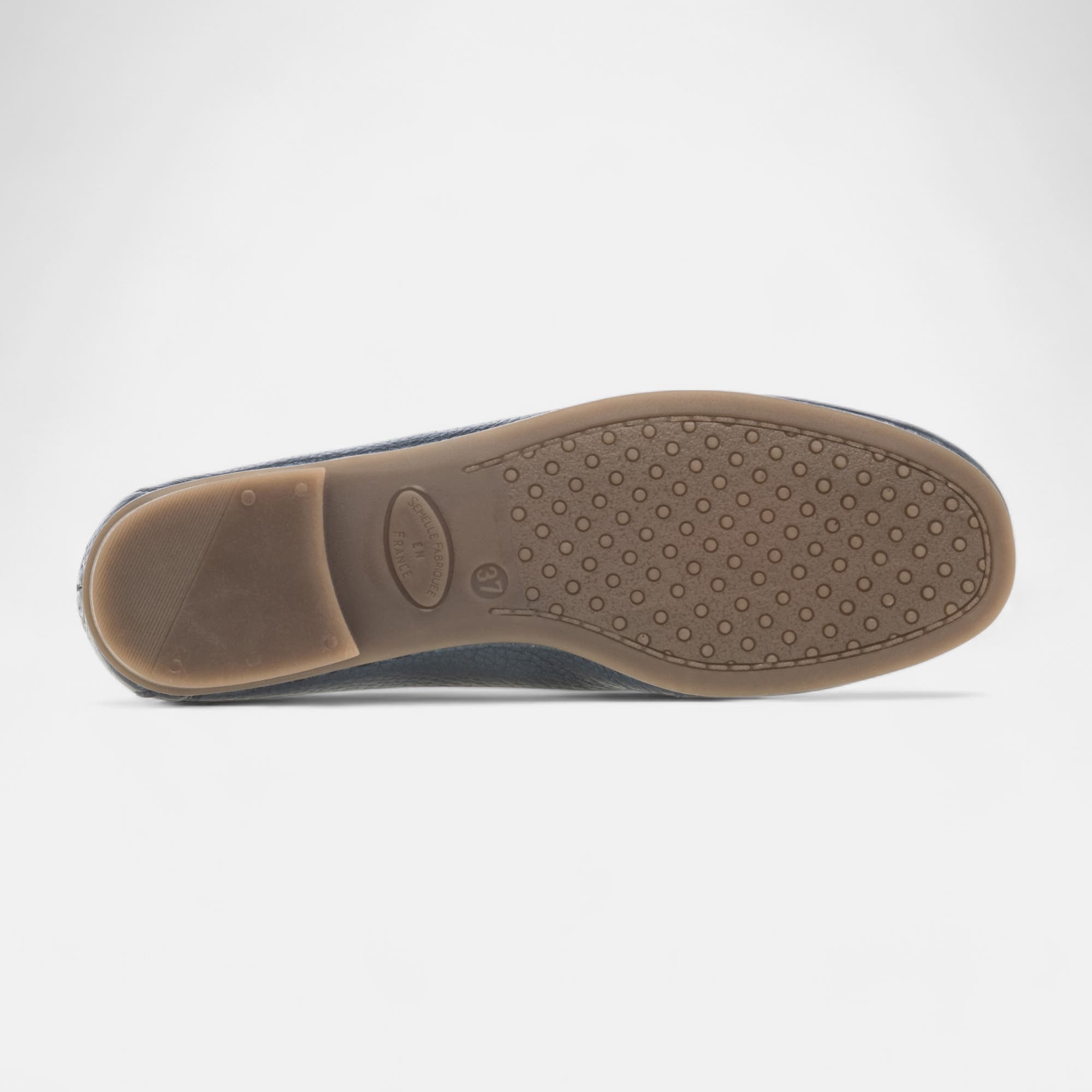 Mocassins Femme en cuir bleu marine