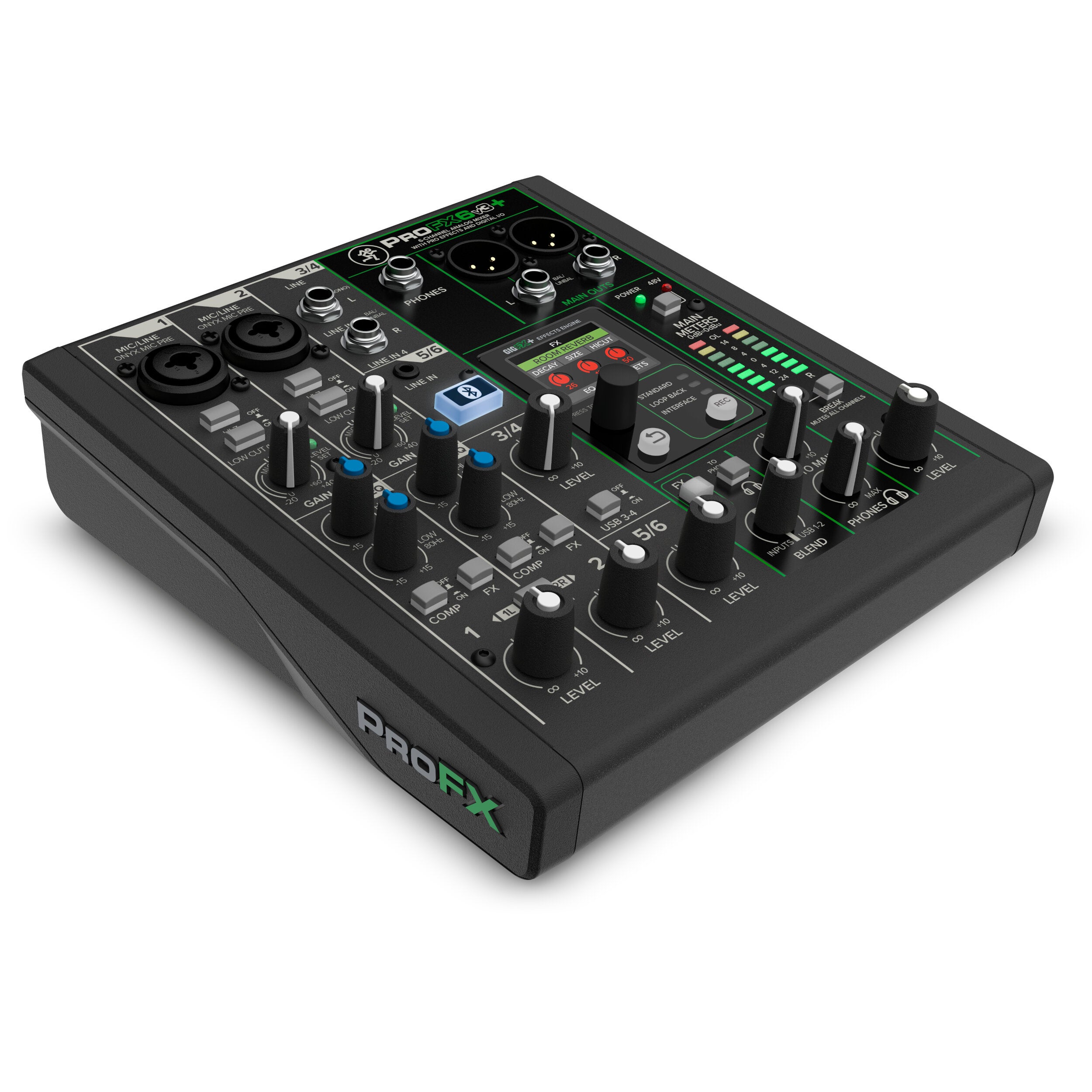 Mackie ProFX6v3+ FX-mixer met USB-interface