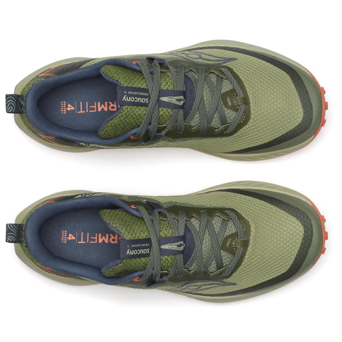 Saucony Peregrine 15 GTX Womens Hemlock/Navy