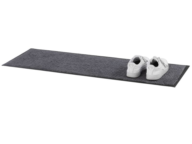 COCON Fussmatte Anthrazit, 35 x 120 cm Pflegeleichte und rutschfeste Schmutzfangmatte