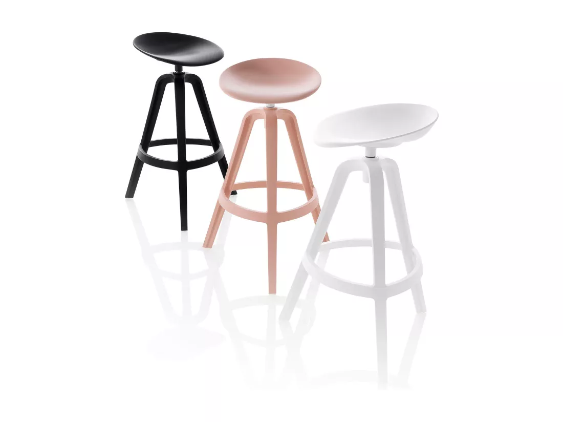 Set de 2 Tabourets intérieur/extérieur COLBY blanc
