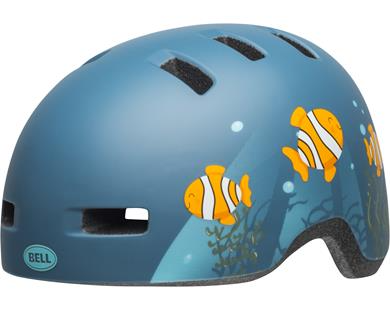 Bell Lil Rippers Cykelhjelm Til Børn Grå/Blå Clownfish 45-52cm