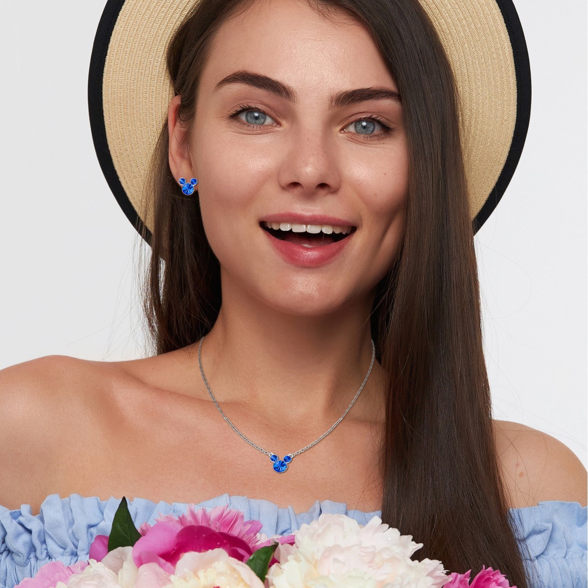 Parure collier et boucles d'oreilles Disney - Mickey