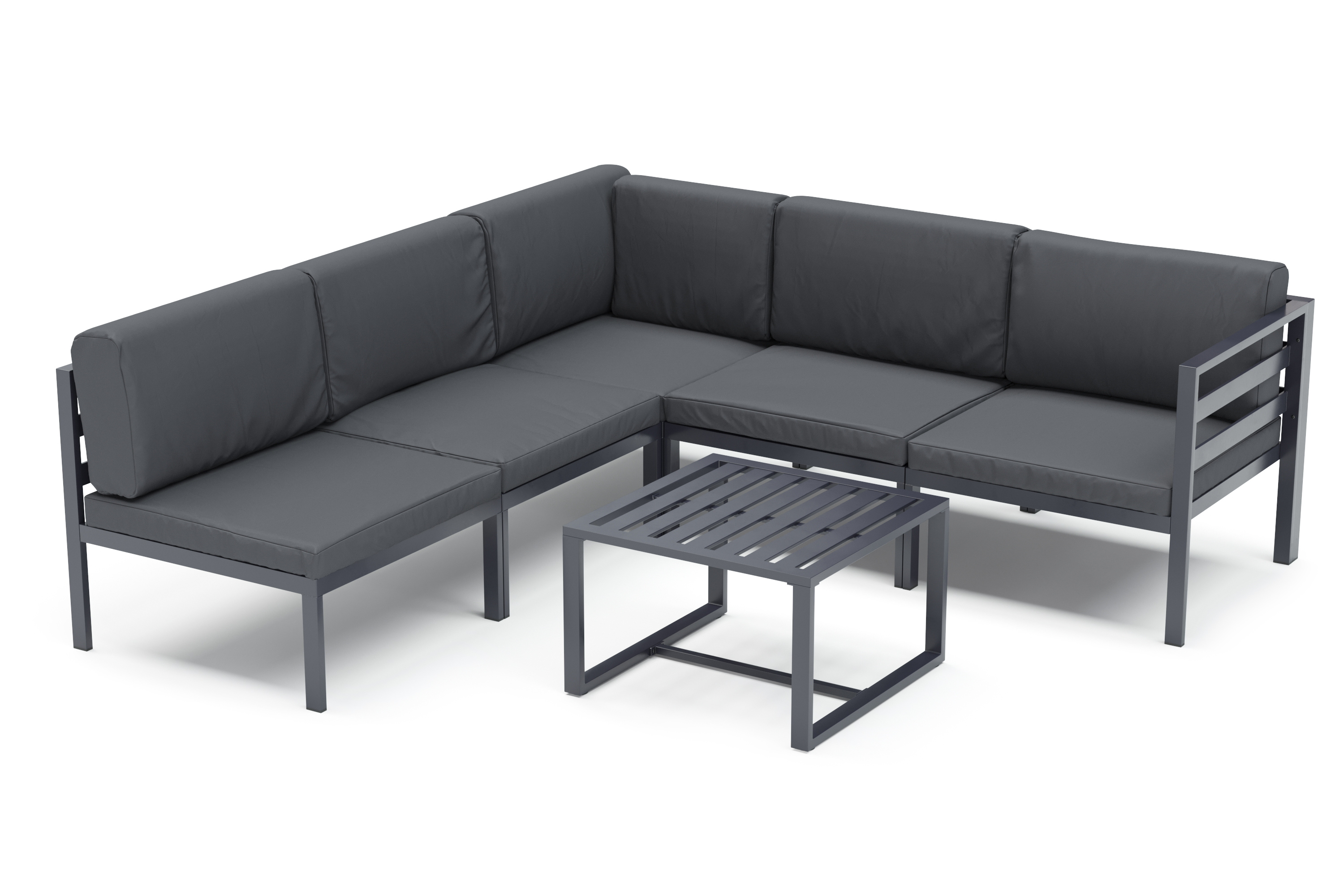 Lounge SAMBIA 6-teilig anthrazit